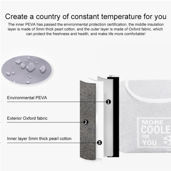 Portable Student Lunch Outdoor Portable Insulation Child Cute Student Lunch Box Bag (Shiba Inu) - Image 3