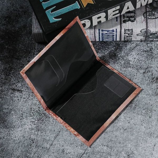 Colorful Marble Style Waterproof Passport Holder Ticket Holder (Brown) - Image 4