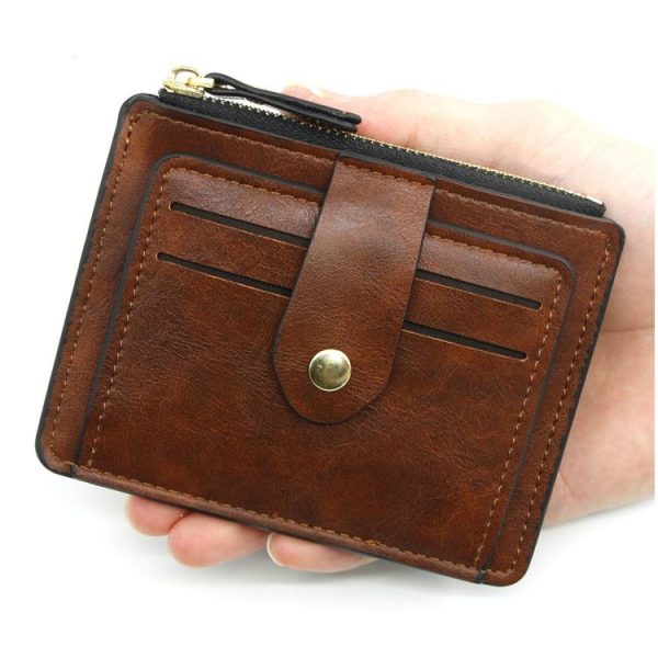 Personalized Creative Multi-function Card Package Card Holder Multi-card Advertising Gift Premium Bank Certificate Card Package (Brown) - Image 5
