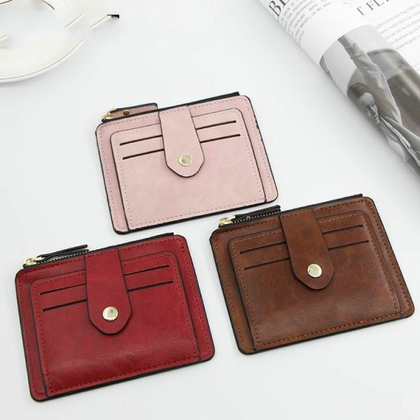Personalized Creative Multi-function Card Package Card Holder Multi-card Advertising Gift Premium Bank Certificate Card Package (Brown) - Image 6