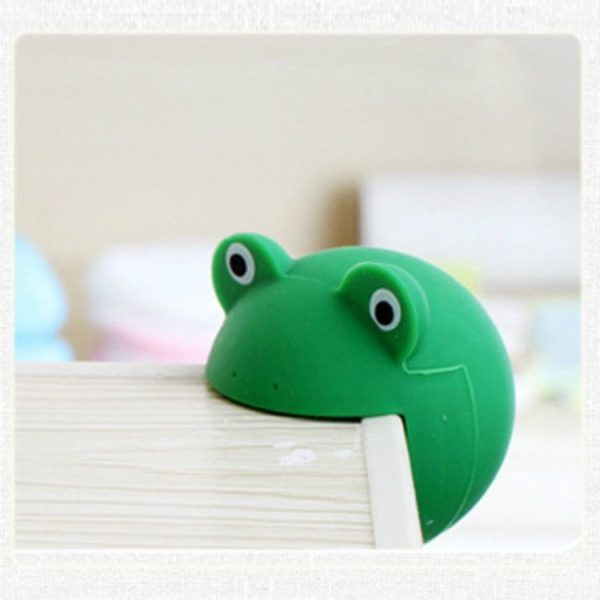 Baby Safe Anti Collision Corner Animal Shaped Cute Table Desk Corner Protector Cushion (Dark Green Frog) - Image 2