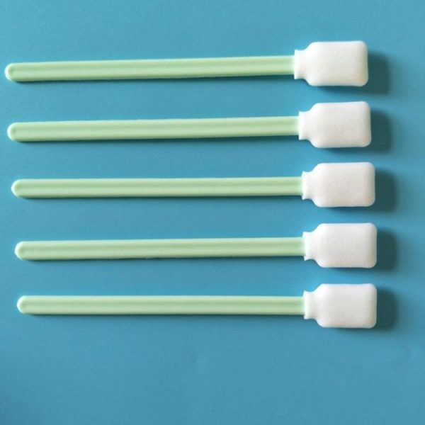 100 Sticks Inkjet Sponge Flat Head Cleaning Wipe Industrial Rod, Size: 13cm (5 inch Small Wide Sponge Head) - Image 3