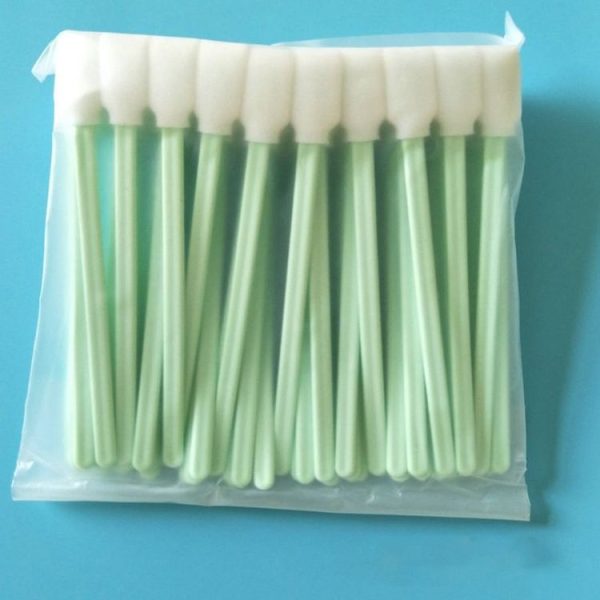 100 Sticks Inkjet Sponge Flat Head Cleaning Wipe Industrial Rod, Size: 13cm (5 inch Small Wide Sponge Head) - Image 7