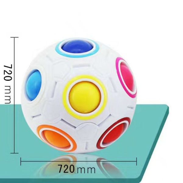 Magic Rainbow Ball Luminous Edition Training Hand Brain Coordination Fun Cube Children Toy (Luminous Green) - Image 2