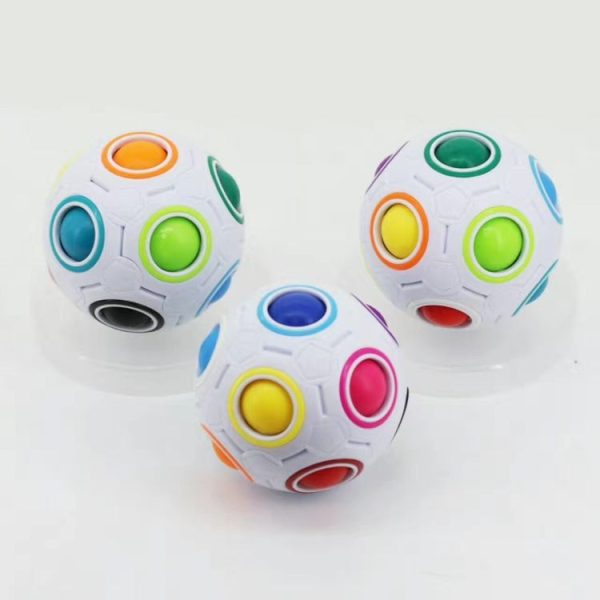 Magic Rainbow Ball Luminous Edition Training Hand Brain Coordination Fun Cube Children Toy (Luminous Green) - Image 3
