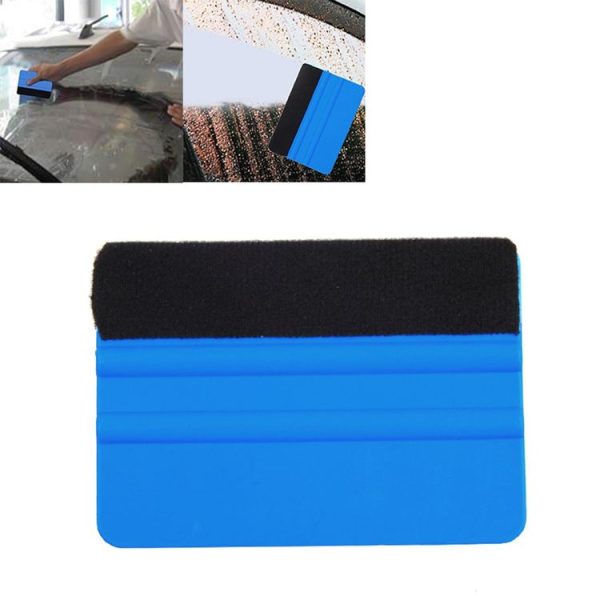 5pcs Felt Scraper Plastic Film Scraper Car Foil Cleaning Tools, Size: 10x7cm (Blue) - Image 3