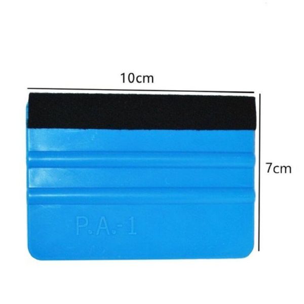 5pcs Felt Scraper Plastic Film Scraper Car Foil Cleaning Tools, Size: 10x7cm (Blue) - Image 6