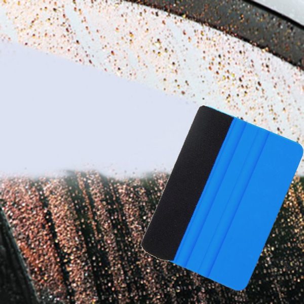 5pcs Felt Scraper Plastic Film Scraper Car Foil Cleaning Tools, Size: 10x7cm (Blue) - Image 7