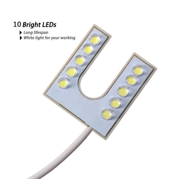LED Sewing Machine Light U-shaped Bright Magnet Work Energy Saving Light (EU Plug) - Image 3