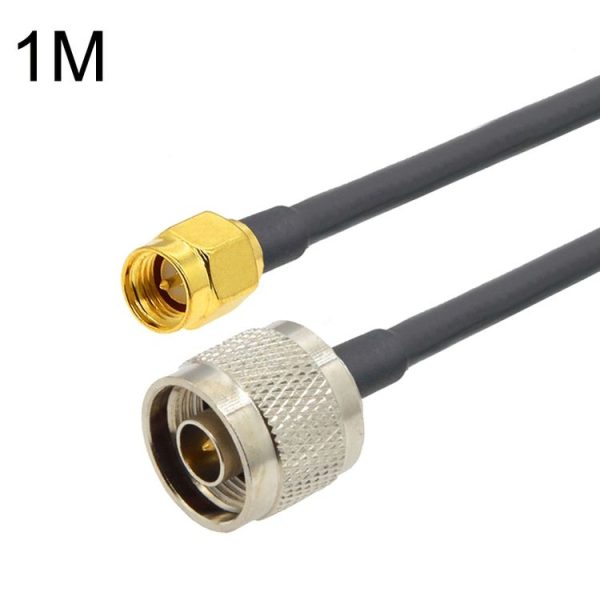 SMA Male to N Male RG58 Coaxial Adapter Cable, Cable Length: 1m