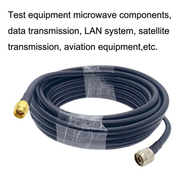 SMA Male to N Male RG58 Coaxial Adapter Cable, Cable Length: 1m - Image 3