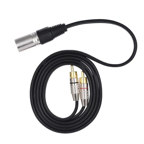 XLR Male To 2RCA Male Plug Stereo Audio Cable, Length:, Length: 3m - Image 5