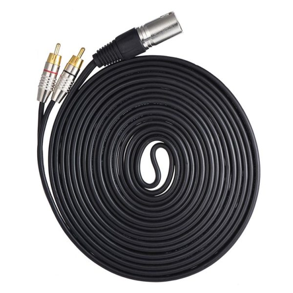 XLR Male To 2RCA Male Plug Stereo Audio Cable, Length:, Length: 3m - Image 6