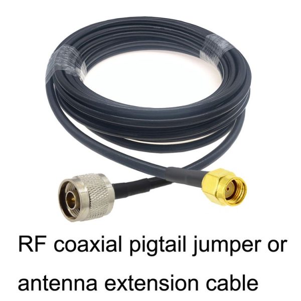 RP-SMA Male to N Male RG58 Coaxial Adapter Cable, Cable Length: 1.5m - Image 3