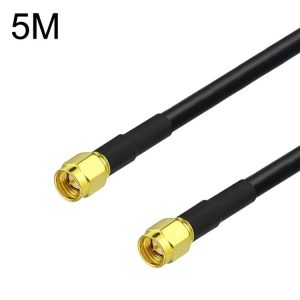 SMA Male To SMA Male RG58 Coaxial Adapter Cable, Cable Length: 5m