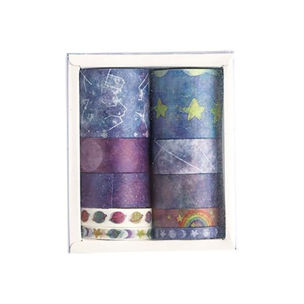 10 PCS / Set Paper Tape Set Clipper Label Shield Ancient Wind Girl Heart Student Hand Cute Sticker - Image 6