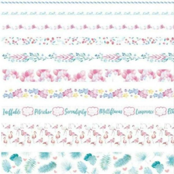 10 PCS / Set Paper Tape Set Clipper Label Shield Ancient Wind Girl Heart Student Hand Cute Sticker - Image 2