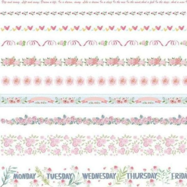 10 PCS / Set Paper Tape Set Clipper Label Shield Ancient Wind Girl Heart Student Hand Cute Sticker - Image 2