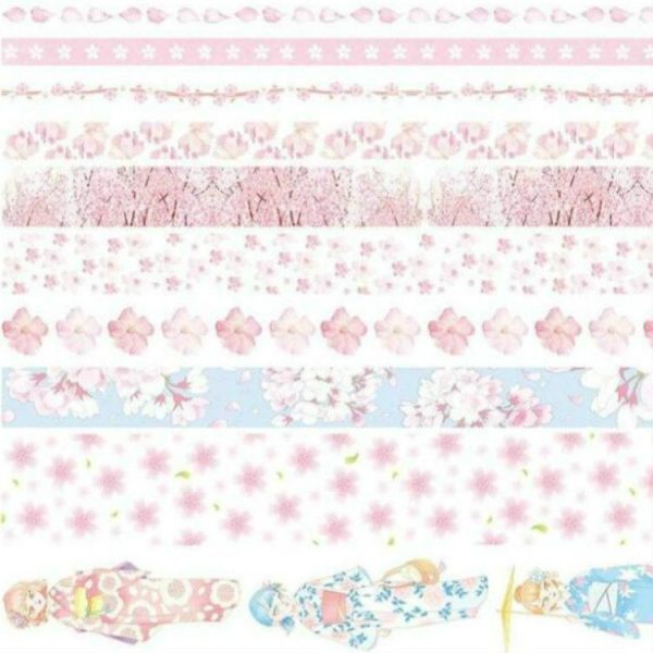 10 PCS / Set Paper Tape Set Clipper Label Shield Ancient Wind Girl Heart Student Hand Cute Sticker - Image 2