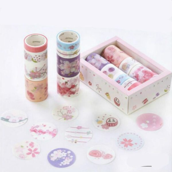 10 PCS / Set Paper Tape Set Clipper Label Shield Ancient Wind Girl Heart Student Hand Cute Sticker - Image 2