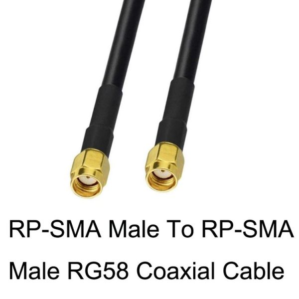 RP-SMA Male To RP-SMA Male RG58 Coaxial Adapter Cable, Cable Length: 0.5m - Image 4