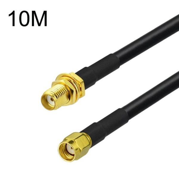 SMA Female To RP-SMA Male RG58 Coaxial Adapter Cable, Cable Length: 10m