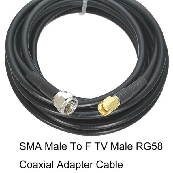 SMA Male To F TV Male RG58 Coaxial Adapter Cable, Cable Length: 0.5m - Image 2