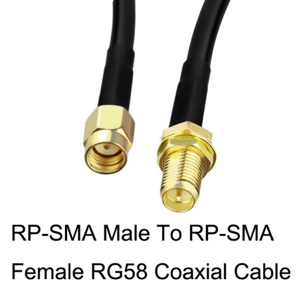 RP-SMA Male To RP-SMA Female RG58 Coaxial Adapter Cable, Cable Length: 5m - Image 4