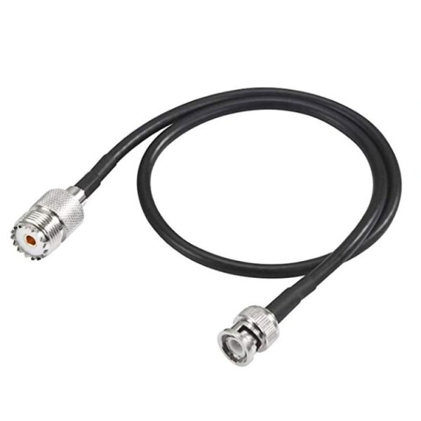 BNC Male To UHF Female RG58 Coaxial Adapter Cable, Cable Length: 0.5m - Image 2