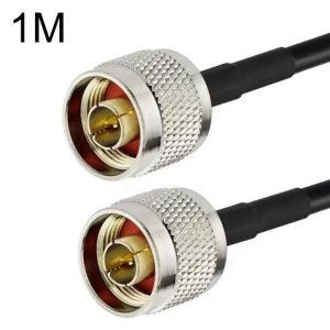 N Male To N Male RG58 Coaxial Adapter Cable, Cable Length: 1m