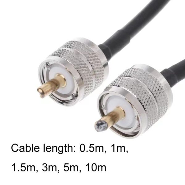 UHF Male To UHF Male RG58 Coaxial Adapter Cable, Cable Length: 0.5m - Image 3