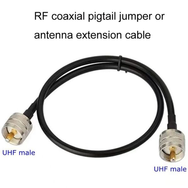 UHF Male To UHF Male RG58 Coaxial Adapter Cable, Cable Length: 0.5m - Image 5