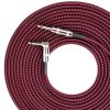 Guitar Connection Wire Folk Bass Performance Noise Reduction Elbow Audio Guitar Wire, Size: 3m (Red Black)