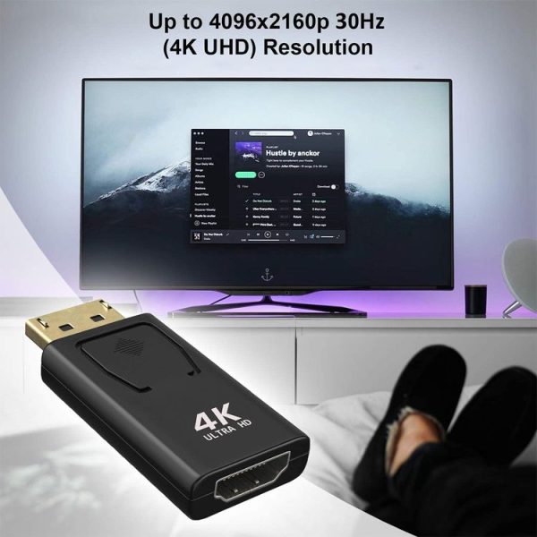 Displayport to Hdmi Conversion Head Big DP to HDMI Adapter - Image 6