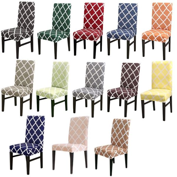 Universal Simple Stretch Chair Cover (Light Pink) - Image 2