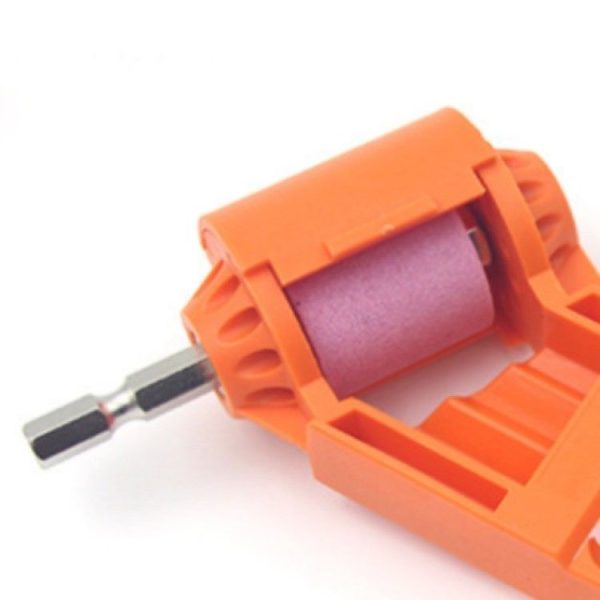 Portable Iron Straight Shank Twist Drill Bit Grinder (With Bucket Orange) - Image 4