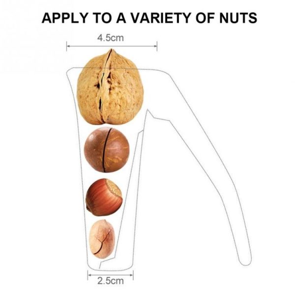 Zinc Alloy Funnel Shape Nut Nutcracker Sheller Walnut Opener Cutter Clamp Plier Kitchen Tools gadgets (Red) - Image 3