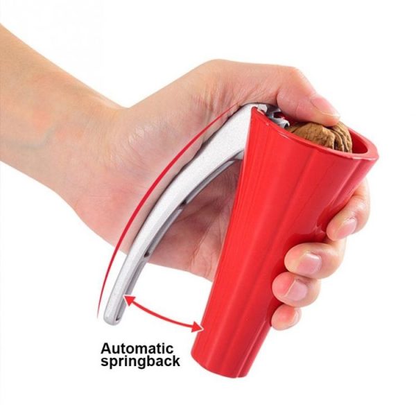 Zinc Alloy Funnel Shape Nut Nutcracker Sheller Walnut Opener Cutter Clamp Plier Kitchen Tools gadgets (Red) - Image 5