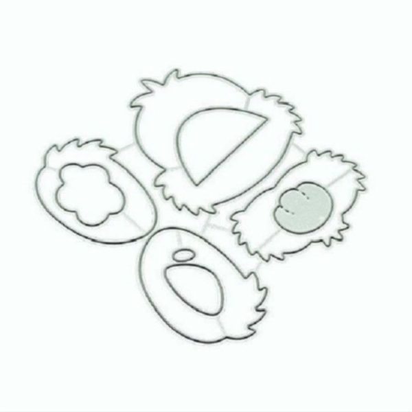2 PCS Mane Dog Carbon Steel Knife Die Cutting Book Album Greeting Card Making Embossing Die - Image 2