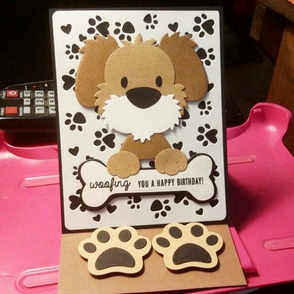2 PCS Mane Dog Carbon Steel Knife Die Cutting Book Album Greeting Card Making Embossing Die - Image 5