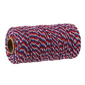Two-color Cotton Thread Handmade DIY Drawstring Gift Box Packing Rope 2mm Thick (100m / Roll) (20)