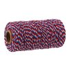 Two-color Cotton Thread Handmade DIY Drawstring Gift Box Packing Rope 2mm Thick (100m / Roll) (20) - Image 2