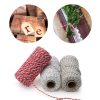 Two-color Cotton Thread Handmade DIY Drawstring Gift Box Packing Rope 2mm Thick (100m / Roll) (20) - Image 3