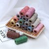 Two-color Cotton Thread Handmade DIY Drawstring Gift Box Packing Rope 2mm Thick (100m / Roll) (20) - Image 4