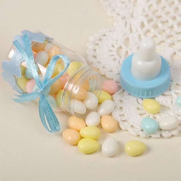 12 PCS Cute Nursing Bottle Wedding Candy Gift Box, Size: 9x4cm (Blue) - Image 4