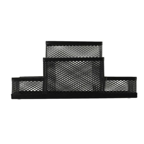 Desk Holder Organizer Metal Mesh Style Pencil Pen Holder Storage Box Home Storage Organization, Size: 15.5x10.2x10cm - Image 4