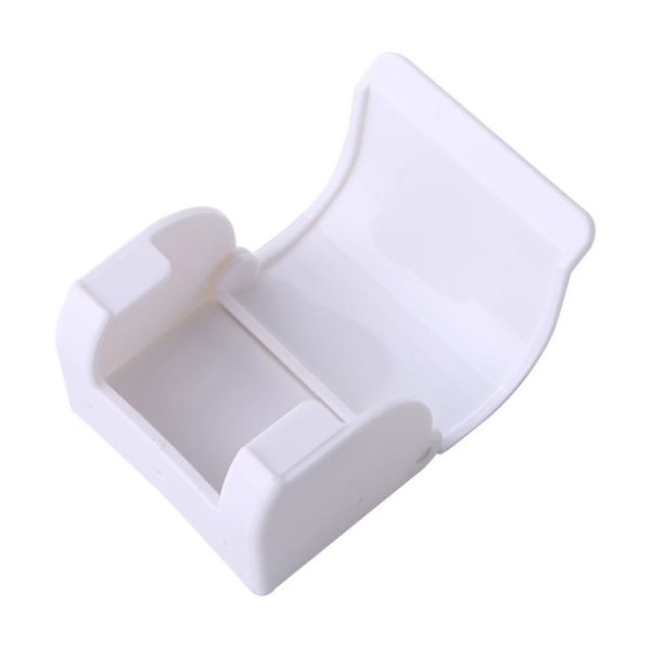 2 PCS Wall-mounted Shaver Shelf Plastic Razor Rack Sucked - Image 2