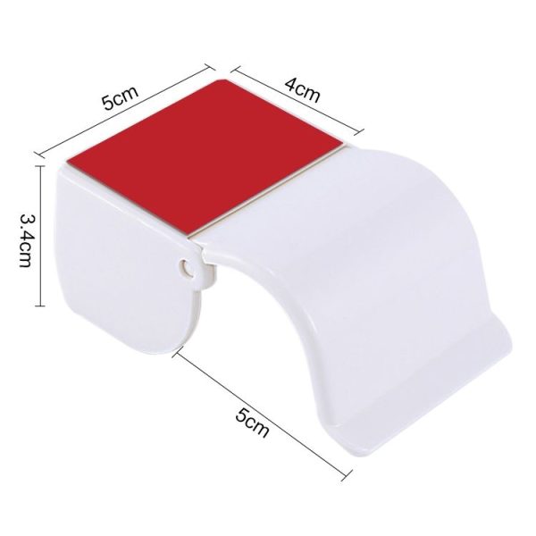 2 PCS Wall-mounted Shaver Shelf Plastic Razor Rack Sucked - Image 3
