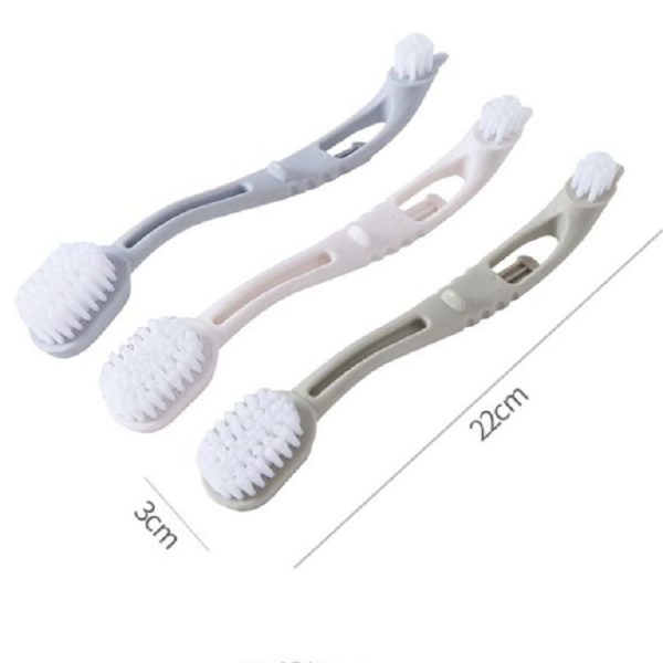 5 PCS Multi Function Double Head Long Handle Household Cleaning Brushs, Size: 22x3cm (Apricot) - Image 5