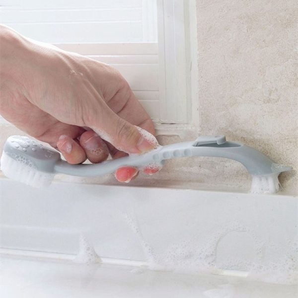 5 PCS Multi Function Double Head Long Handle Household Cleaning Brushs, Size: 22x3cm (Apricot) - Image 8